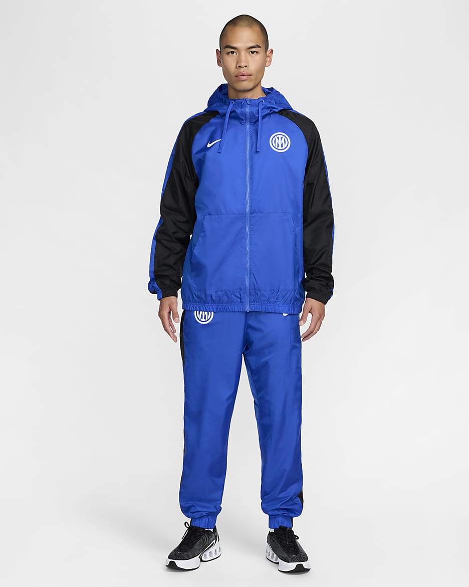 Inter Milan Home Men s Nike Football Hooded Woven Tracksuit